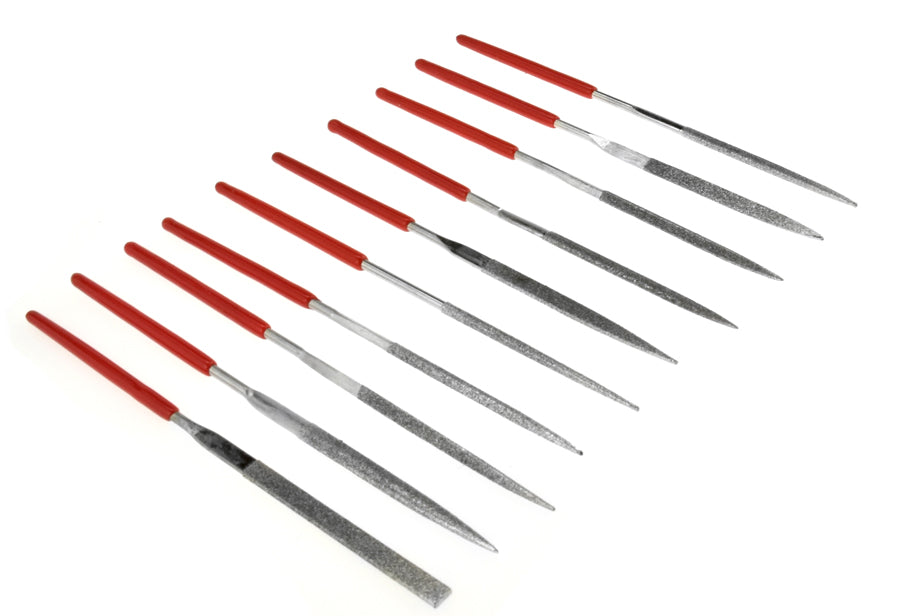 10-piece Dipped Handle Diamond Needle File set (2mmX100mmX 50mm)