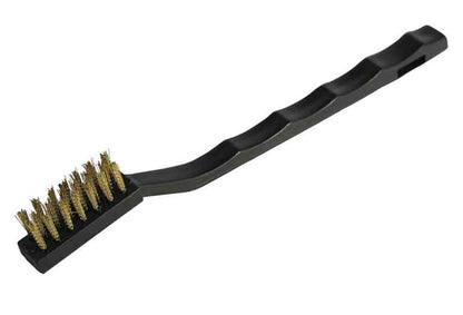 7" Plastic Handle Mini Wire Brush Brass Bristle