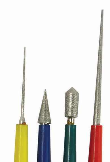 10 Pc Set - Tapered Diamond Bead Reamer With Diamond Coated Tips