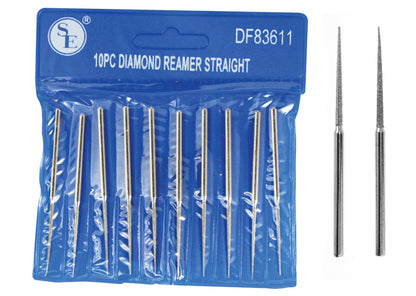 10 Pc Set - Tapered Diamond Bead Reamer With Diamond Coated Tips