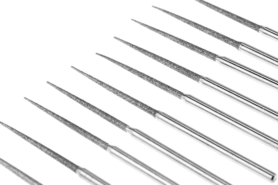 10 Pc Set - Tapered Diamond Bead Reamer With Diamond Coated Tips