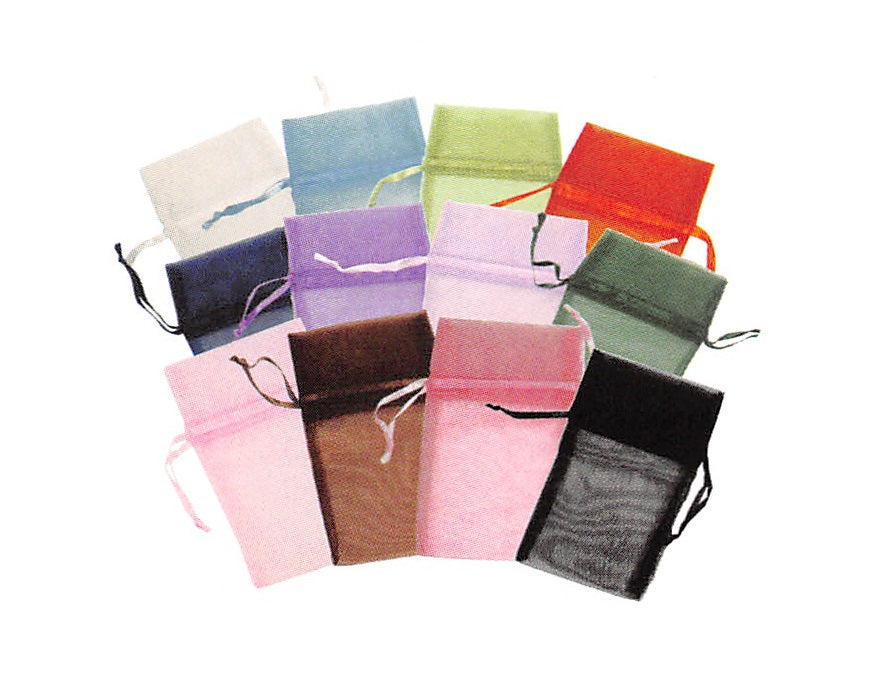 Bag & Pouch - Drawstring  - Sheer Colors -   Assorted