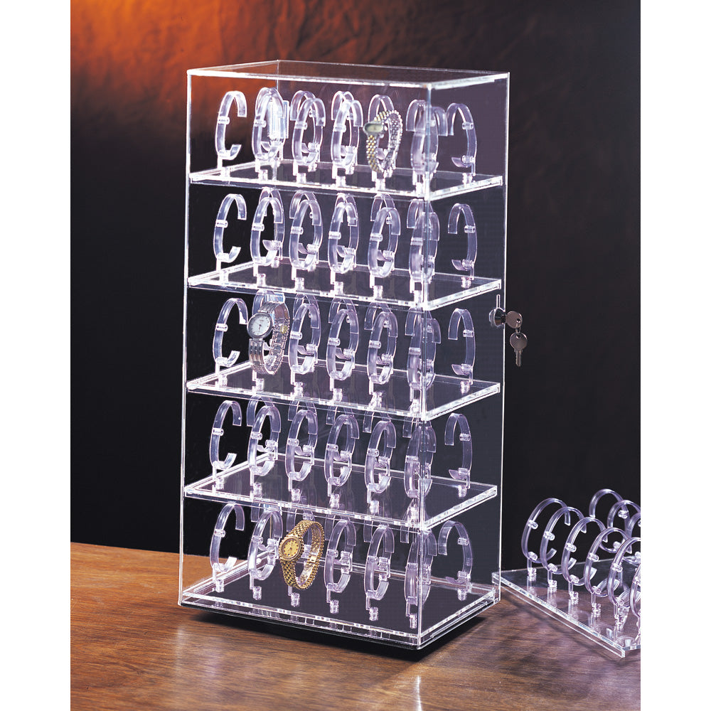 Acrylic Rotating Watch Display Cases