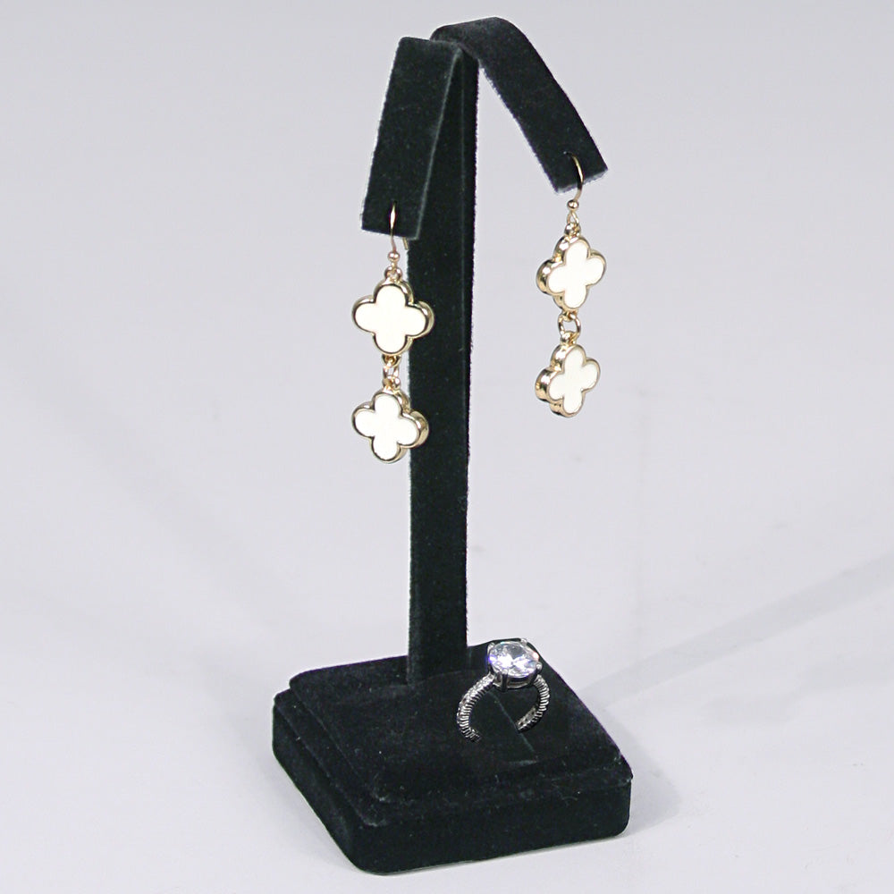 Black / White Earring Tree Stands