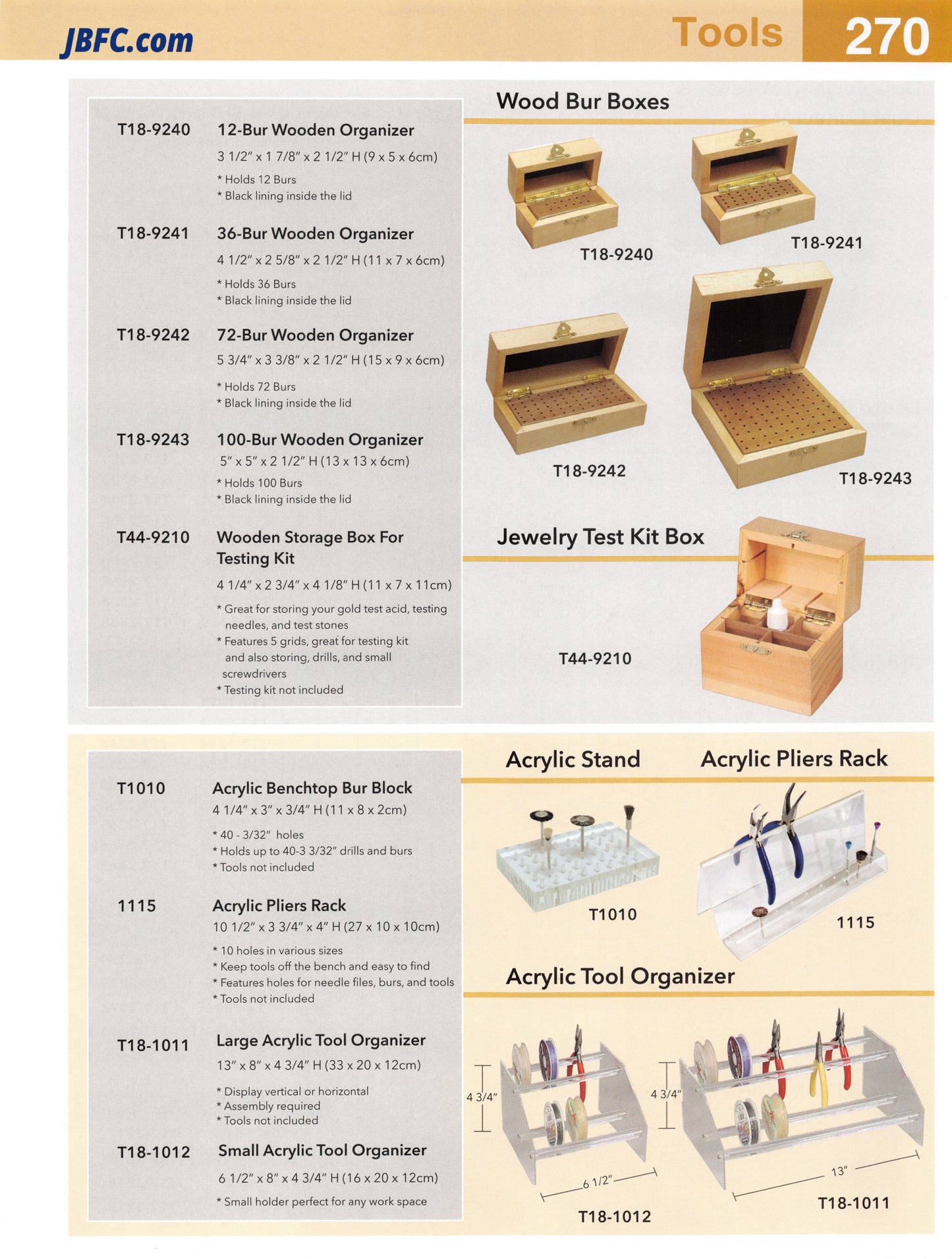 Acrylic Tool Organizer