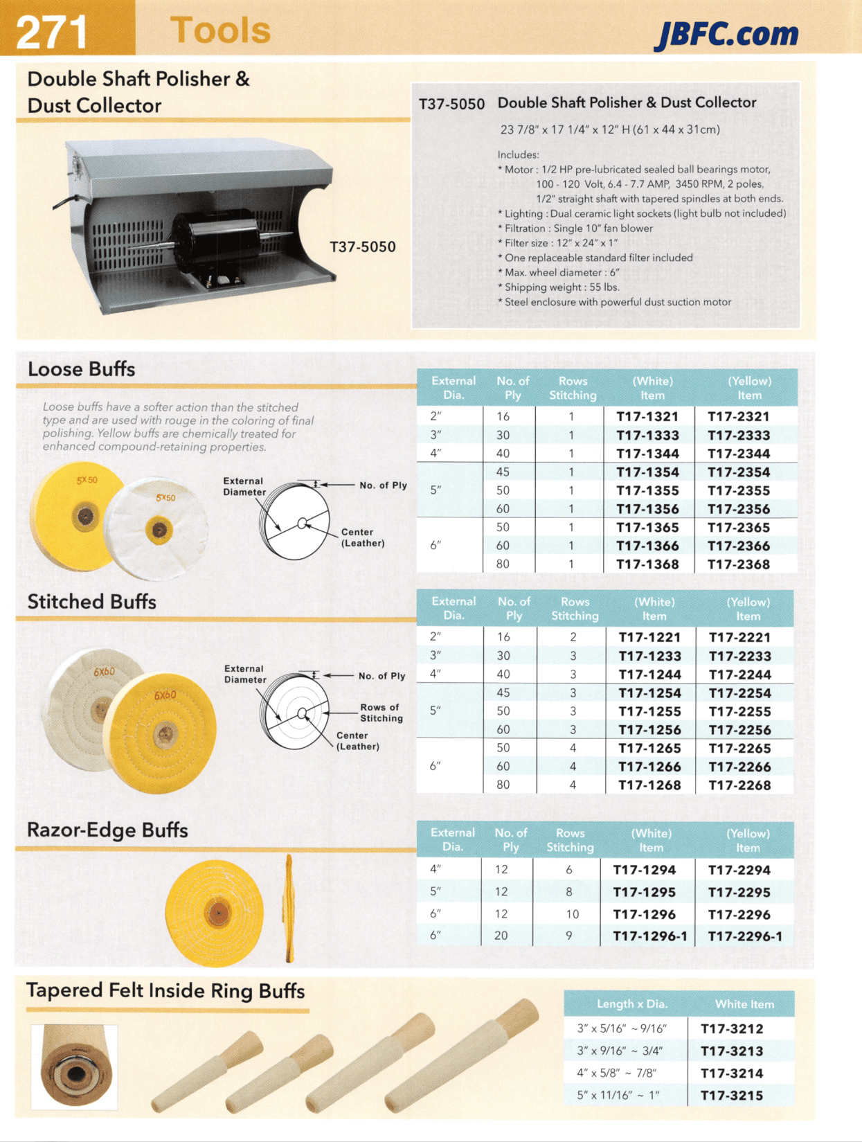 Double Shaft Polisher & Dust Collector