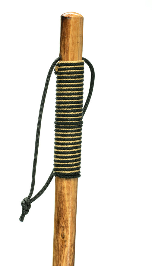 Wooden Walking/Hiking Stick, Metal Tip for Better Traction